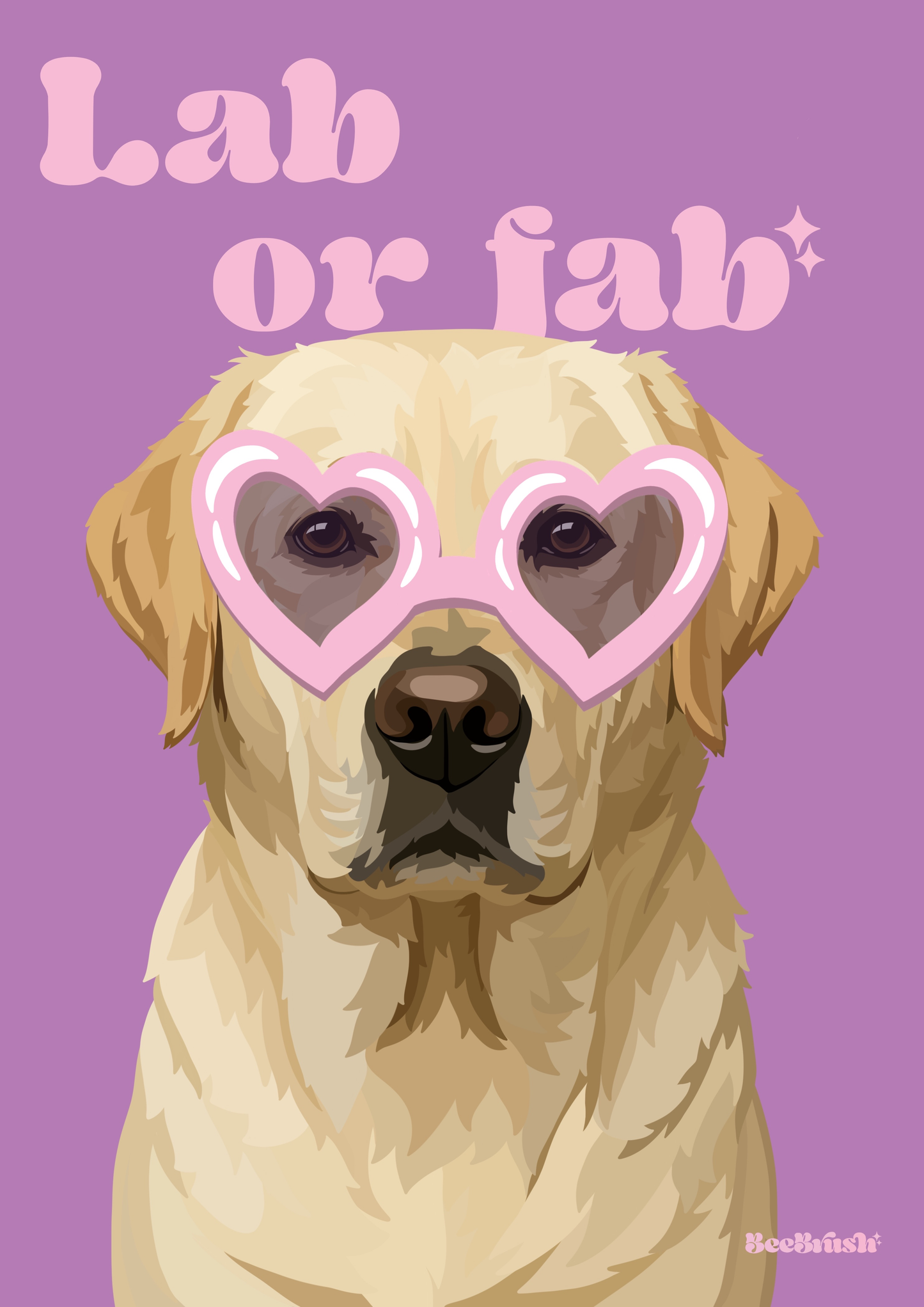 Affiche chien personnalisée BeeLoved - Labrador