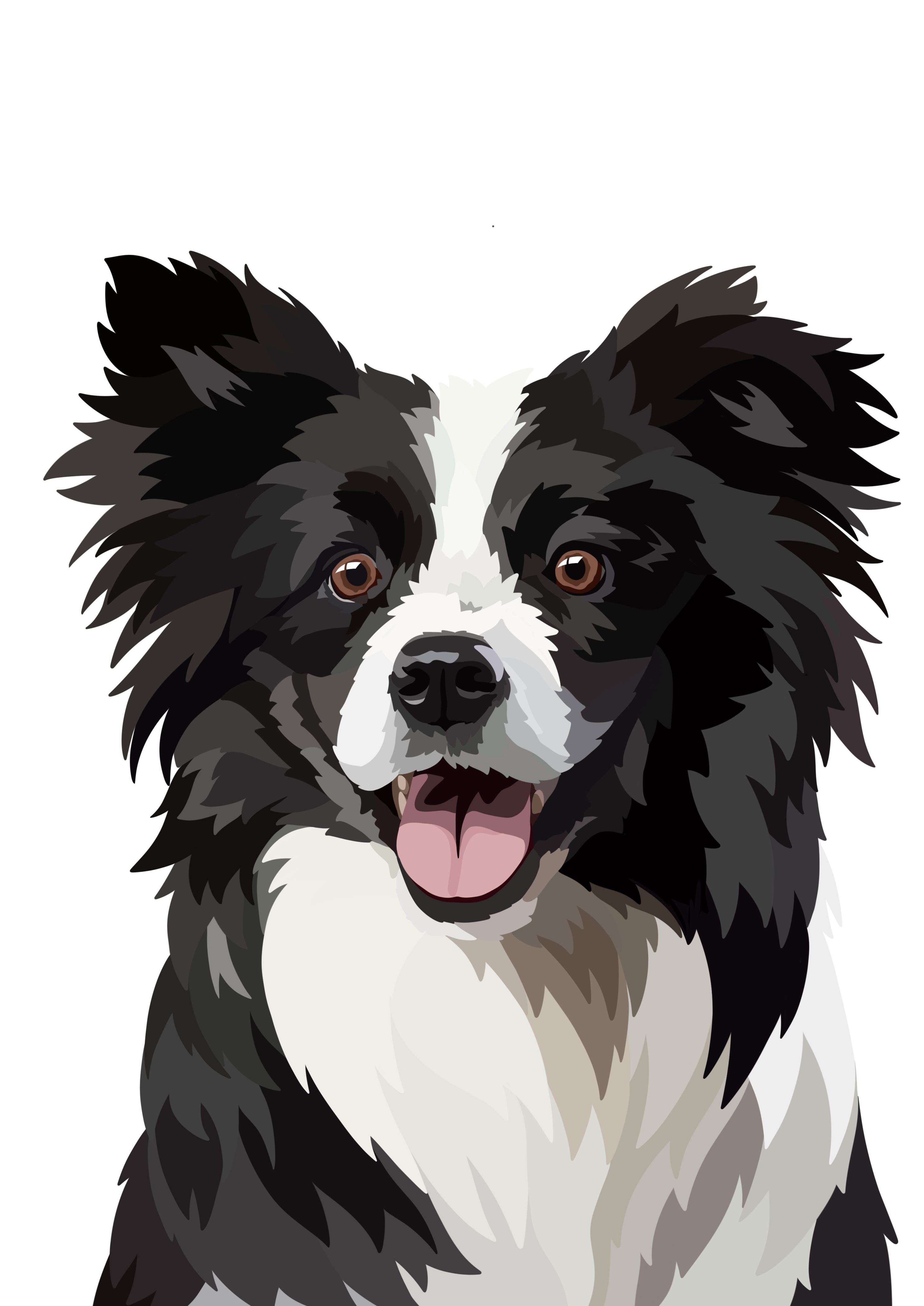 Affiche chien personnalisée BeeLoved - Border Collie