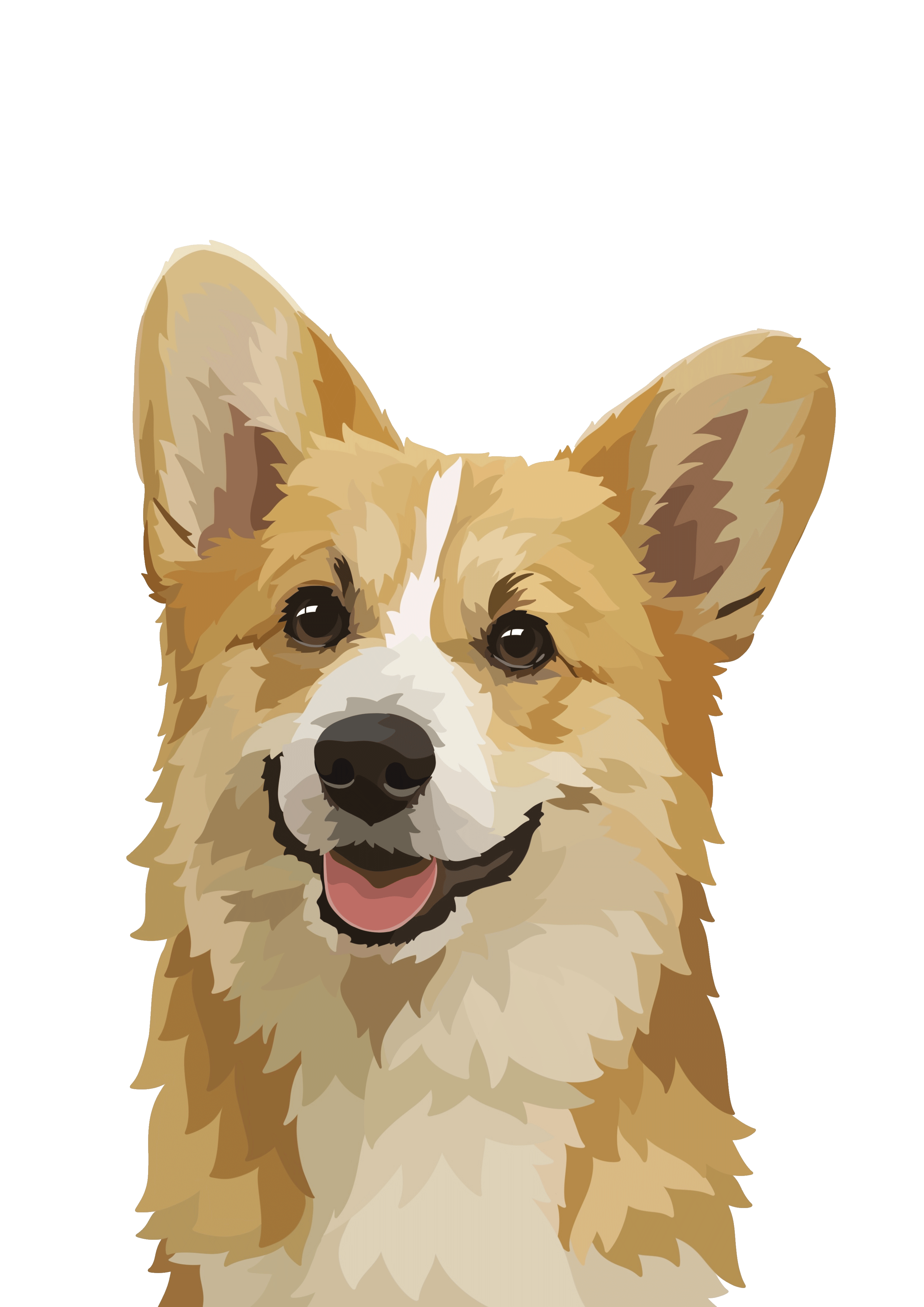 Affiche chien personnalisée BeeLoved - Corgi