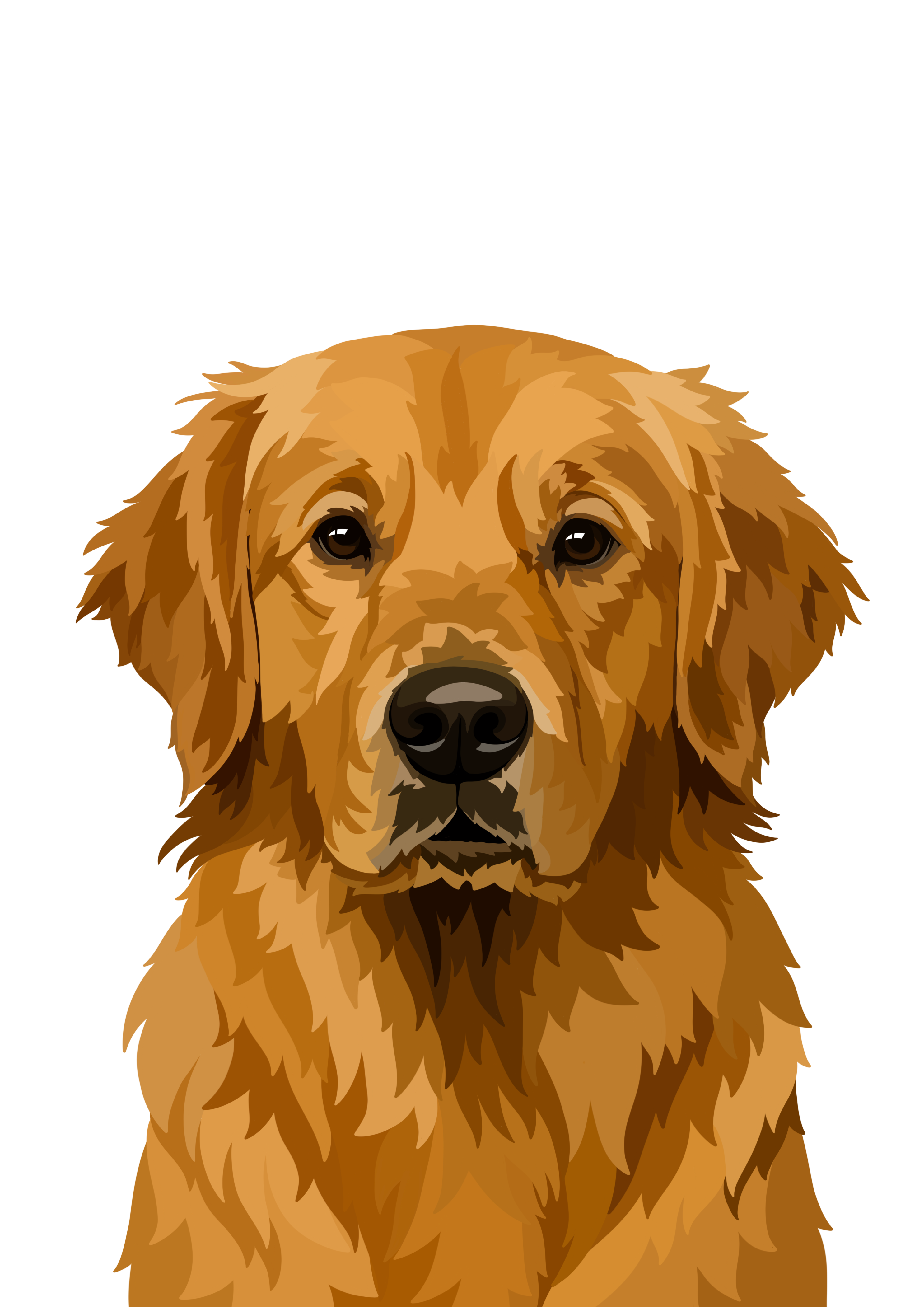 Affiche chien personnalisée BeeLoved - Golden
