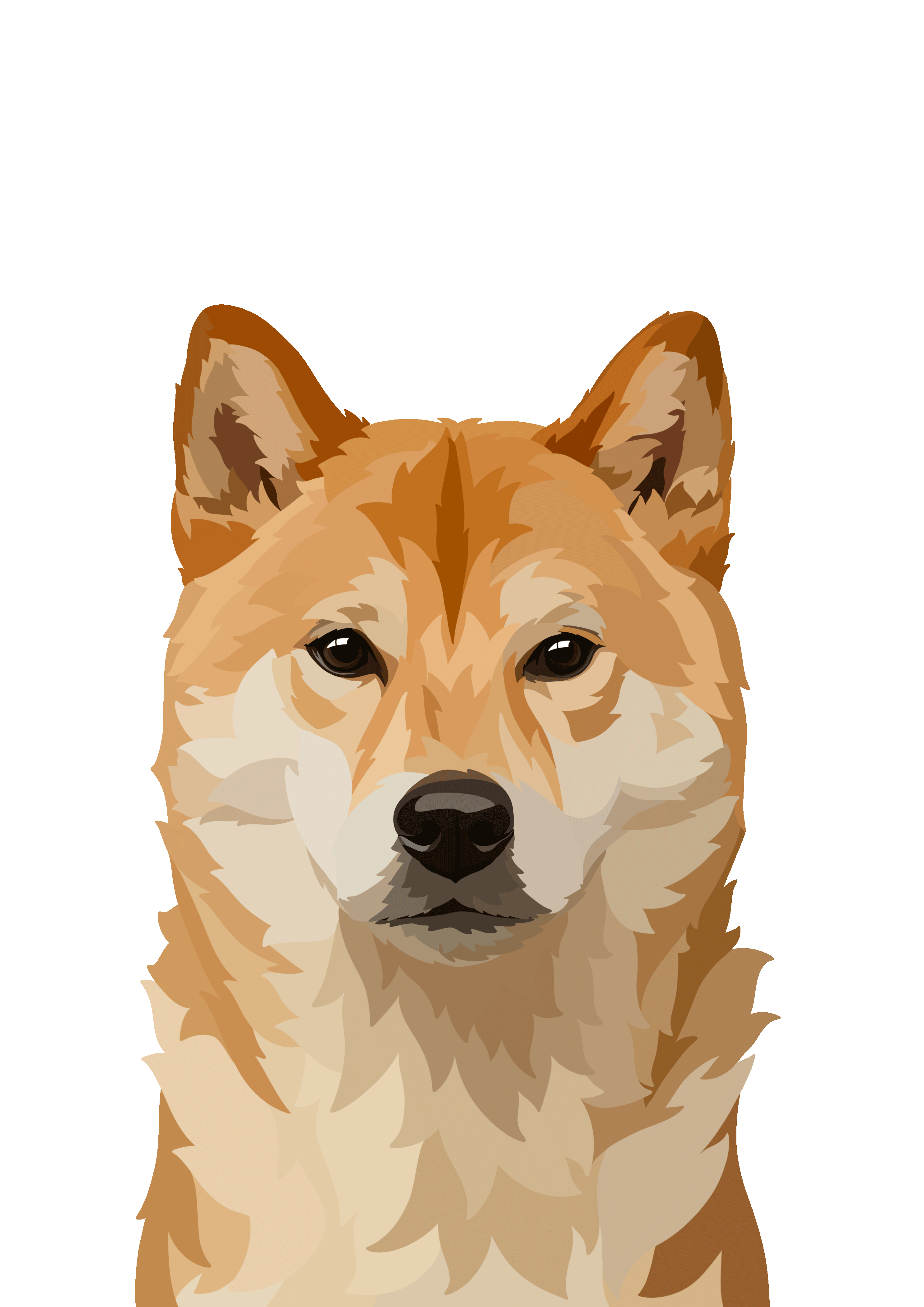 Affiche chien personnalisée BeeLoved - Shiba